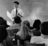 Tien teaching a class