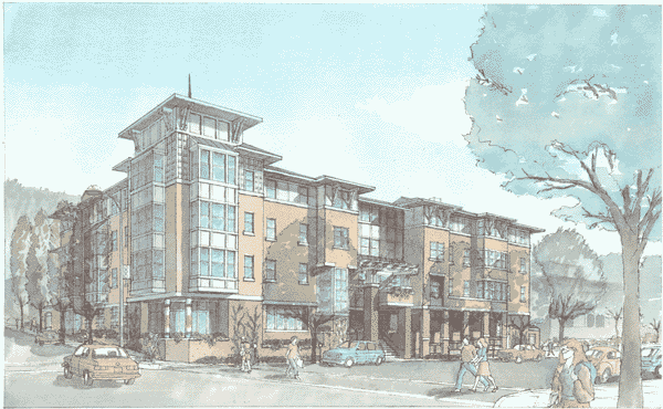 rendering of apartment building