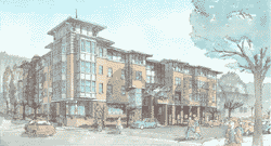 rendering of apartment building