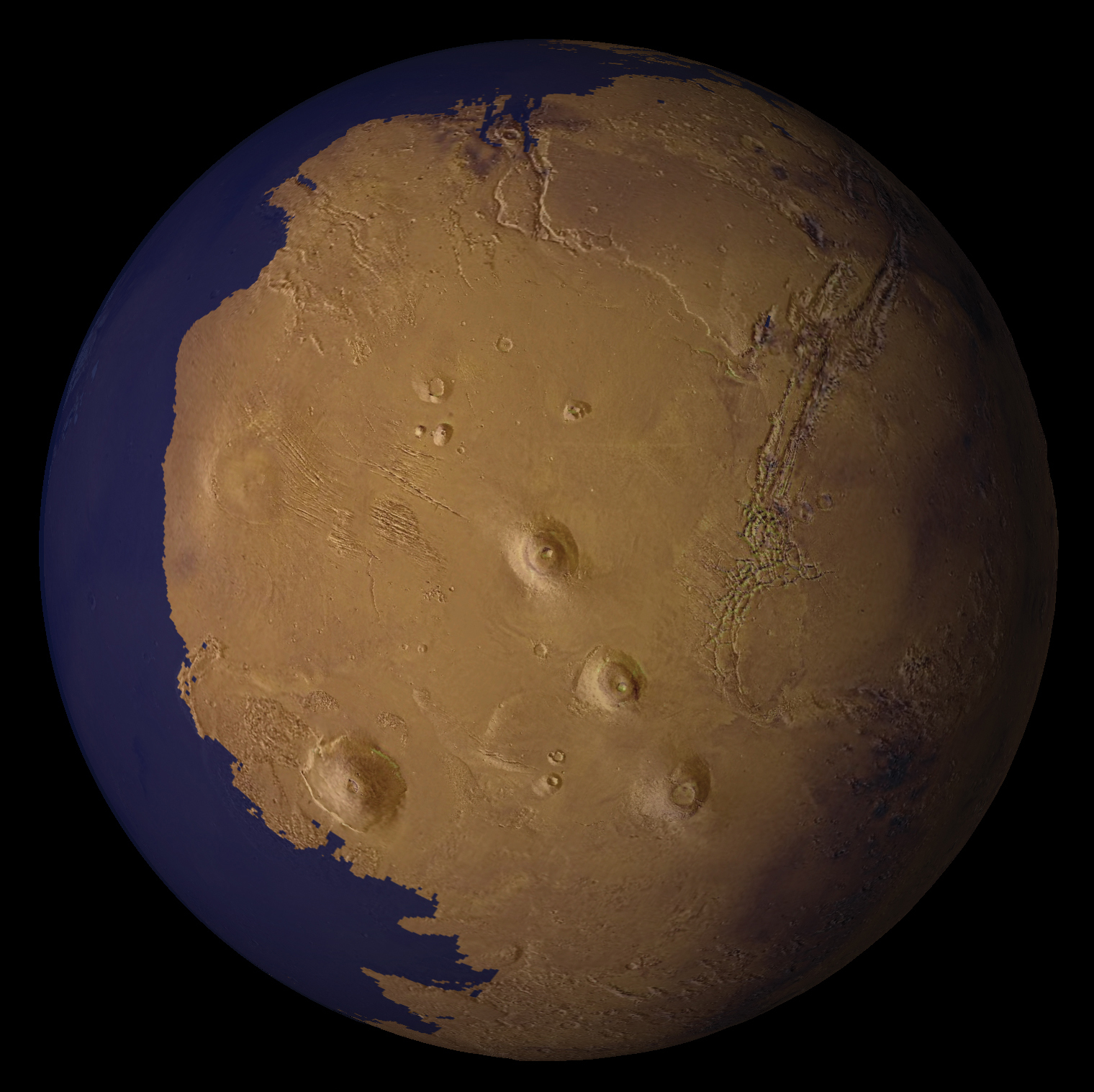Марс 4 миллиарда лет назад