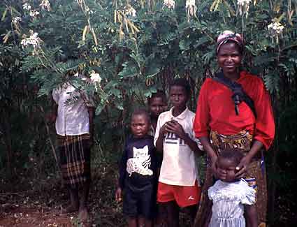 Zambian farm family