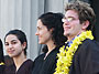 L to R: Anosheh Afghahi, Sara Davis-Eisenman, Kenny Kamrin