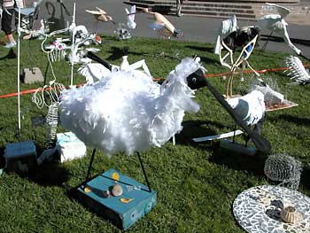 Spoonbill sculptures