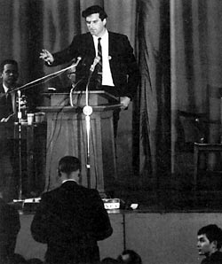 Reginald Zelnik addresses a 1966 Vietnam War debate