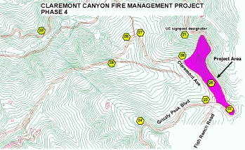 Map of fire management project area