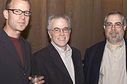 UC Berkeley engineering professor Ken Goldberg with PowerPoint creators Bob Gaskins and Dennis Austin.