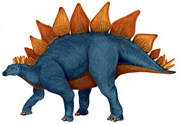 Stegosaur painting