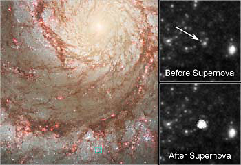 Hubble image of supernova