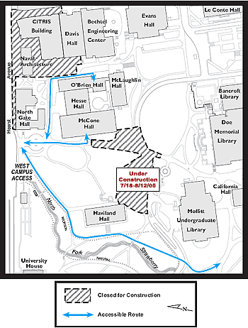 Road closure map