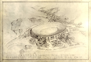 1922 sketch of Memorial Stadium