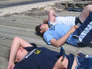 Berkeley volunteers at rest