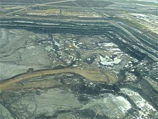 open-pit mine near Fort McMurray, Canada