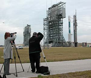 THEMIS launch tower is rolled back