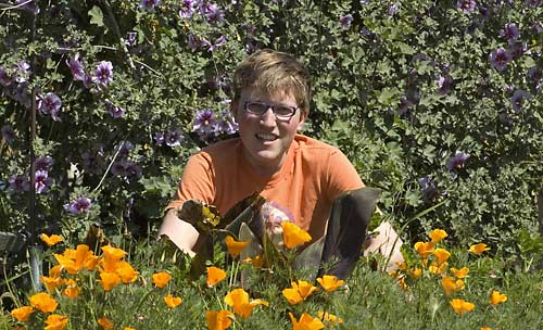 Adrian DOwn in garden