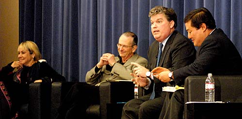 Panelists at Boalt Hall discussion on the next president and the courts