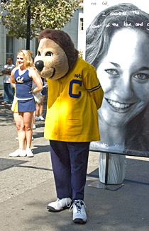 Oski at launch ceremony