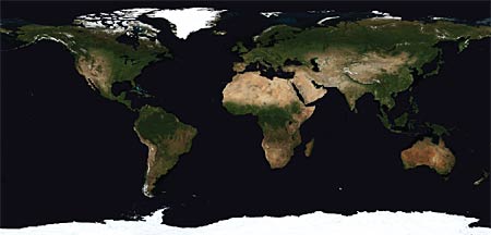images of the Earth's land surface for July 2002