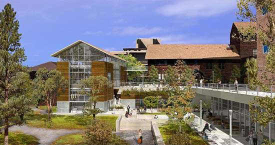 Artist's rendering of planned renovations to the Naval Architecture Building