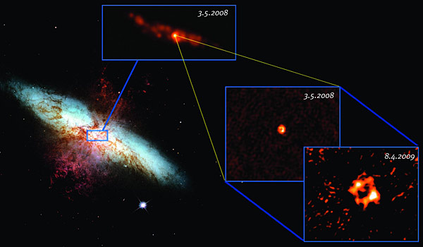 multiple images of the galaxy M82