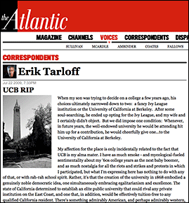 Erik Tarloff's original post on the Atlantic magazine website