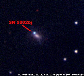 exploding star SN 2002bj
