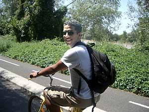 Puneet Kakkar on bike